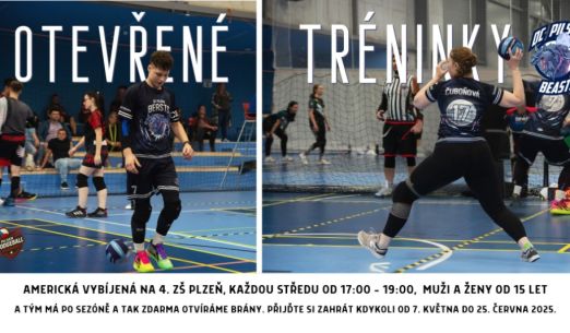 Americká vybíjená - otevřené tréninky