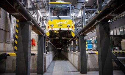 Prohlídka Vozovny tramvají Plzeň Slovany