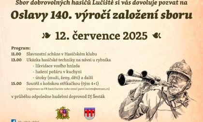 SDH LUČIŠTĚ slaví 140 let!