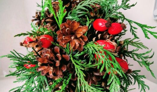 Adventní workshop - vánoční dekorace ze šišek