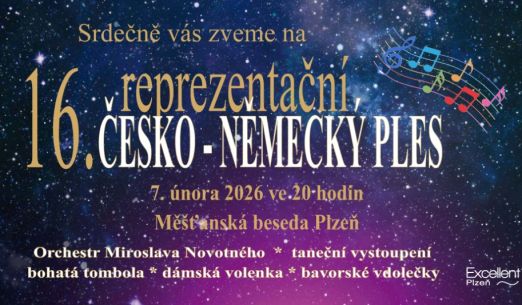16. reprezentační ples ČESKO–NĚMECKÝ PLES 2026