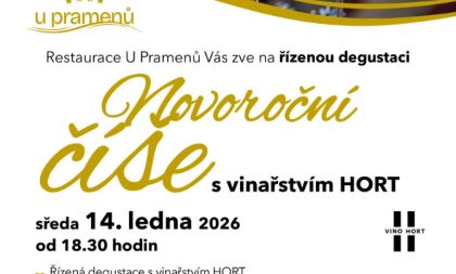 Novoroční degustace vín v restauraci U Pramenů