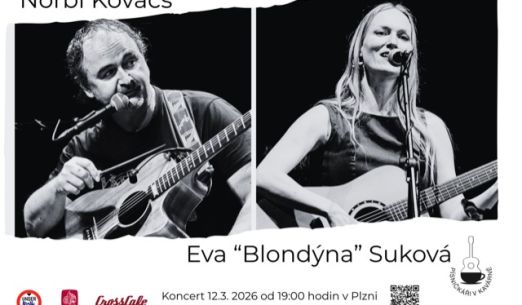 Eva "Blondýna" Suková a Norbi Kovács v CrossCafe "U Práce"