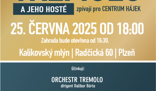 Orchestr Tremolo s hosty pro Centrum Hájek