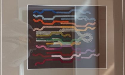 Výstava obrazů paličkované krajky Vlaďky Žižkovské