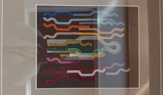 Výstava obrazů paličkované krajky Vlaďky Žižkovské