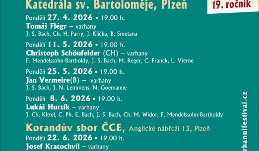 Plzeňský varhanní festival 2026 - ABONMÁ