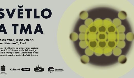 SVĚTLO A TMA - projekce studentů motion designu SUPŠ Zámeček v Plzni