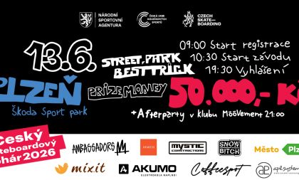 Český skateboardový Pohár - Plzeň 2026