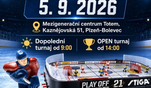 Mistrovství Plzně 2026 ve stolním hokeji STIGA