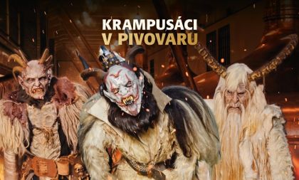 Krampusáci v pivovaru