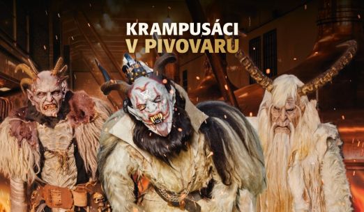Krampusáci v pivovaru